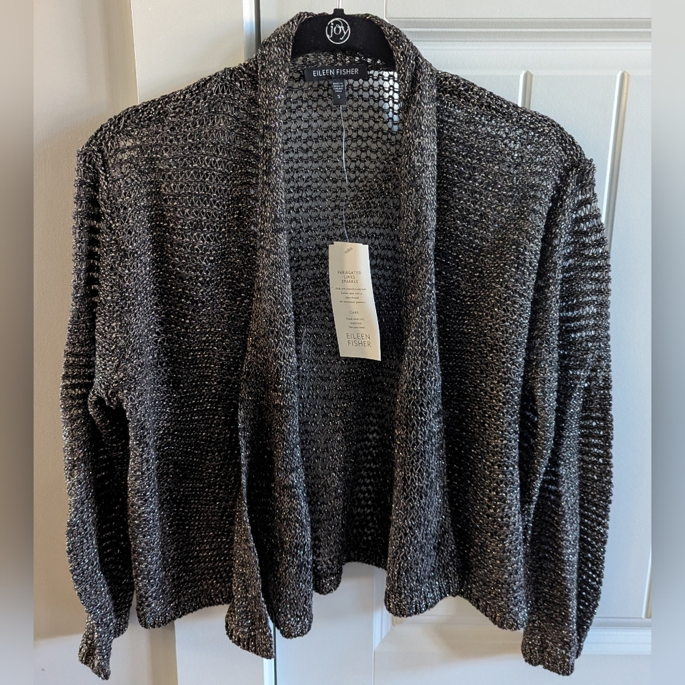 Eileen Fisher Dark Gray Knit Cardigan